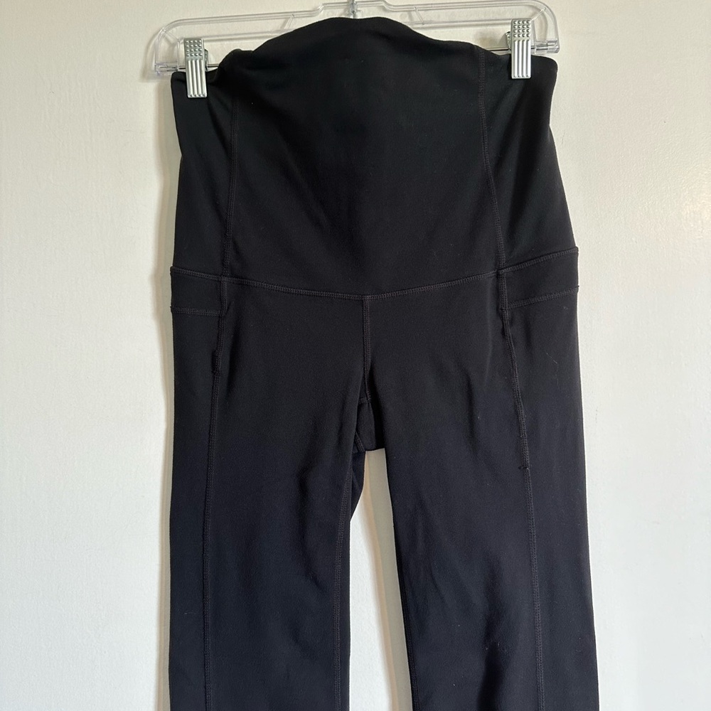 Athleta Black Maternity Bootcut Athletic Loungewear Comfy Pants size Small EUC - Picture 7 of 8